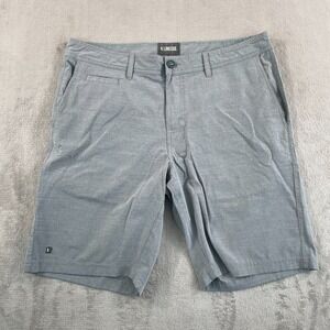 LinkSoul Boardwalker Golf Shorts 35 Grey Performance Stretch Utility Pocket